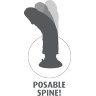 Телесный виброфаллос со съемной присоской 9 Vibrating Cock with Balls - 22,9 см.