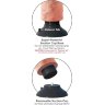 Телесный виброфаллос со съемной присоской 9 Vibrating Cock with Balls - 22,9 см.