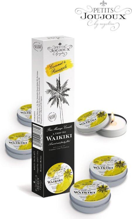 Набор из 5 свечей Petits Joujoux Waikiki Beach с ароматом кокоса и ананаса