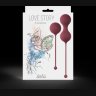 Набор бордовых вагинальных шариков Love Story Carmen