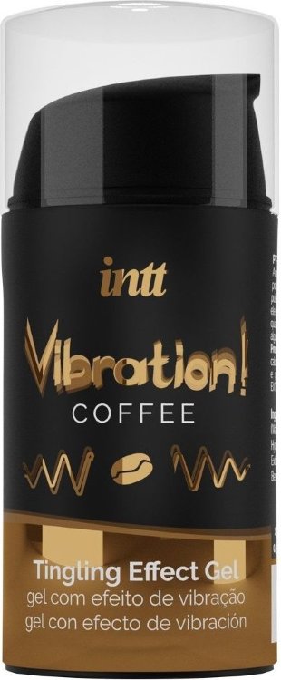 Жидкий интимный гель с эффектом вибрации Vibration! Coffee - 15 мл.
