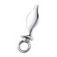 Металлический плаг с кольцом Stainless Steel Metal Tapered Butt Plug With Loop Hardware - 10 см. - Металлический плаг с кольцом Stainless Steel Metal Tapered Butt Plug With Loop Hardware - 10 см.