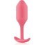 Розовая пробка для ношения B-vibe Snug Plug 2 - 11,4 см.  Цена 11 882 руб. - Розовая пробка для ношения B-vibe Snug Plug 2 - 11,4 см.