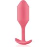 Розовая пробка для ношения B-vibe Snug Plug 2 - 11,4 см.