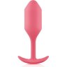 Розовая пробка для ношения B-vibe Snug Plug 2 - 11,4 см.