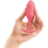 Розовая пробка для ношения B-vibe Snug Plug 2 - 11,4 см.