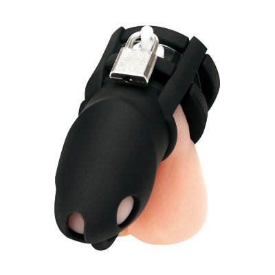 Черная клетка для пениса Silicone Small 2 in Cock Cage With Ball Divider  Цена 17 781 руб. Небольшая силиконовая клетка для члена Blue Line станет захватывающим дополнением к вашим интимным приключениям. Эта клетка, изготовленная из безопасного для тела силикона, обеспечивает плотное прилегание и надежно герметизирует ваш член благодаря своей длине. Стимулирующий дизайн имеет встроенный разделитель для мошонки. что придаст мужчине дополнительных ощущений. Этот универсальный аксессуар идеально подходит для продления желания, что делает его идеальным для БДСМ-игр или знакомства с миром целомудрия. Благодаря легкости очистки материала, из которого выполнено интимное устройство, вы можете легко поддерживать гигиену, обеспечивая безопасный и приятный опыт. Исследуйте новые измерения эротического возбуждения! Длина полости - 5 см. Страна: Китай. Материал: силикон.