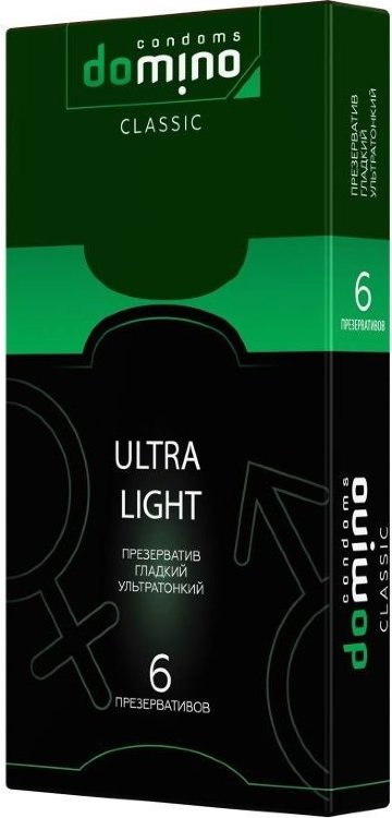 Супертонкие презервативы DOMINO Ultra Light - 6 шт.