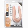 Телесный анально-вагинальный фаллоимитатор Dr. Double - 31,8 см.