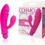 Розовый вибромассажер Cosmo с отростком - 8,5 см.  Цена 1 634 руб. - Розовый вибромассажер Cosmo с отростком - 8,5 см.
