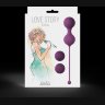 Набор фиолетовых вагинальных шариков Love Story Diva