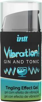Жидкий интимный гель с эффектом вибрации Vibration! Gin Tonic - 15 мл.