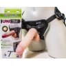 Страпон-унисекс с двумя насадками UNI strap 7 Harness - 19 и 12 см.