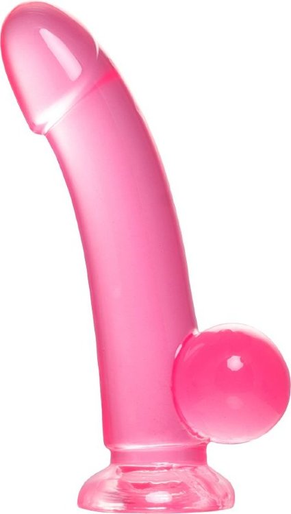 Розовый реалистичный фаллоимитатор Fush - 18 см.