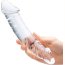 Прозрачный двухголовый стимулятор с рельефом 10,5 Girthy Realistic Glass Double Dong - 26,7 см. - Прозрачный двухголовый стимулятор с рельефом 10,5 Girthy Realistic Glass Double Dong - 26,7 см.