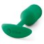 Зеленая пробка для ношения B-vibe Snug Plug 2 - 11,4 см.  Цена 11 882 руб. - Зеленая пробка для ношения B-vibe Snug Plug 2 - 11,4 см.
