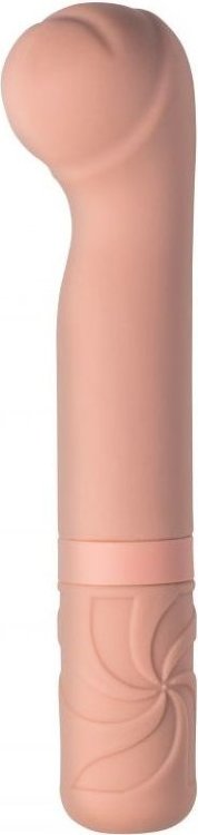 Бежевый мини-вибратор Rocky’s Fairy Mallet - 14,7 см.