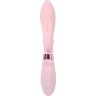 Нежно-розовый вибратор-кролик с независимыми моторчиками Indeep Theona - 21,5 см.