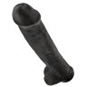 Чёрный фаллоимитатор-гигант 15 Cock with Balls - 40,6 см.