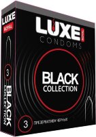 Черные презервативы LUXE Royal Black Collection - 3 шт.