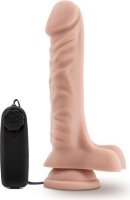 Телесный вибратор-реалистик Dr. James 9 Inch Vibrating Cock - 22,8 см.