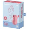 Розовый вакуум-волновой вибростимулятор Cotton Candy