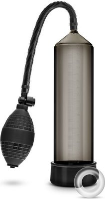 Черная вакуумная помпа VX101 Male Enhancement Pump Длина: 24 см. Диаметр: 5.5 см. Вакуумный массажер для мужчин. Создает хорошую степень разряжения в колбе за счет удобного ручного механизма выкачивания воздуха В комплект входит эрекционное кольцо для увеличения притока крови в момент вакуумного массажа. Рабочая длина - 20 см. Страна: Китай. Материал: поликарбонат.
