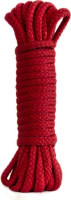 Красная веревка Bondage Collection Red - 9 м.  Цена 1 425 руб. Длина: 9 см. Красная веревка из полиэфира для связывания партнера. Не содержит примесей, которые могут стать раздражителями кожи или повредить её. Страна: Китай.