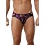 Черные принтованные трусы-джоки Natura Jockstrap - Черные принтованные трусы-джоки Natura Jockstrap