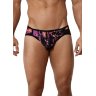 Черные принтованные трусы-джоки Natura Jockstrap