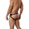 Черные принтованные трусы-джоки Natura Jockstrap
