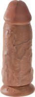 Кофейный фаллоимитатор на присоске Chubby - 22,9 см.
