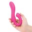 Розовый вибромассажер с клиторальным отростком Harmony Vibe - 16,8 см. - Розовый вибромассажер с клиторальным отростком Harmony Vibe - 16,8 см.