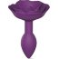 Фиолетовая анальная пробка с ограничителем-розой Open Rose Size S Butt Plug  Цена 2 600 руб. - Фиолетовая анальная пробка с ограничителем-розой Open Rose Size S Butt Plug
