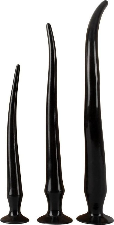 Набор из 3 длинных анальных пробок Super Long Flexible Butt Plug Set