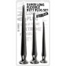 Набор из 3 длинных анальных пробок Super Long Flexible Butt Plug Set