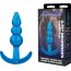 Голубой анальный плаг Beginners Beaded Plug - 9,5 см. - Голубой анальный плаг Beginners Beaded Plug - 9,5 см.