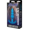 Голубой анальный плаг Beginners Beaded Plug - 9,5 см.