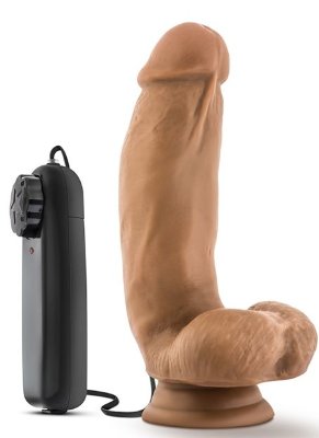 Смуглый вибратор MMA Fighter - 17,8 см. Длина: 17.8 см. Диаметр: 4 см. Реалистичный дизайн, анатомическая форма, точь-в-точь такой же, как и кожа человека – бархатистый на ощупь, мягонький и упругий. С мошонкой. С выносным пультом управления, удобная подошва на присоске позволяет использовать его даже на вертикальных поверхностях. Выносной пульт управления. Страна: Китай. Материал: поливинилхлорид (ПВХ, PVC). Батарейки: 2 шт., тип AA.