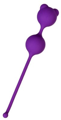 Фиолетовые вагинальные шарики A-Toys с ушками Длина: 16.4 см. Диаметр: 2.7 см. Вагинальные шарики A-Toys — это идеальный способ попрактиковать упражнения Кегеля. Маленькие ушки на вершине шарика усиливают удовольствие во время ношения. Удобный силиконовый шнур позволяет с легкостью вводить и извлекать игрушку. Водонепроницаемы и просты в уходе. Просто нанесите ваш любимый лубрикант и вставьте шарики один за другим. Рекомендуется использовать игрушку не более 2 часов, начиная с 20-30 минут ежедневно. Рабочая длина - 7,2 см. Вес - 65 гр. Страна: Китай. Материал: силикон.