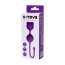 Фиолетовые вагинальные шарики A-Toys с ушками - Фиолетовые вагинальные шарики A-Toys с ушками