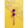 Фиолетовые вагинальные шарики A-Toys с ушками