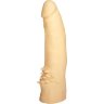 Реалистичный пустотелый фаллоимитатор с шипами у основания - 17 см.