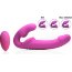Розовый безремневой страпон с вибрацией и функцией расширения Inflatable Ergo-Fit Strapless Strap-On - Розовый безремневой страпон с вибрацией и функцией расширения Inflatable Ergo-Fit Strapless Strap-On