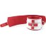 Бело-красные кожаные наручники для медсестры  Цена 4 206 руб. - Бело-красные кожаные наручники для медсестры