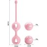 Нежно-розовые вагинальные шарики Kegel Tighten Up I