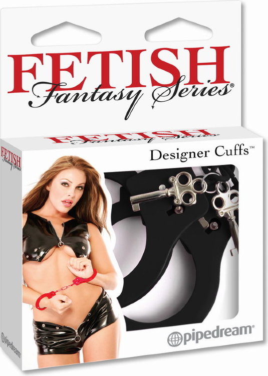 Черные металлические наручники