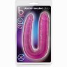 Розовый двусторонний фаллоимитатор Double Headed Dildo - 45 см.