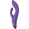 Фиолетовый вибратор-кролик Fingie с функцией Come-Hither - 21,6 см.
