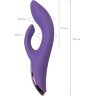 Фиолетовый вибратор-кролик Fingie с функцией Come-Hither - 21,6 см.